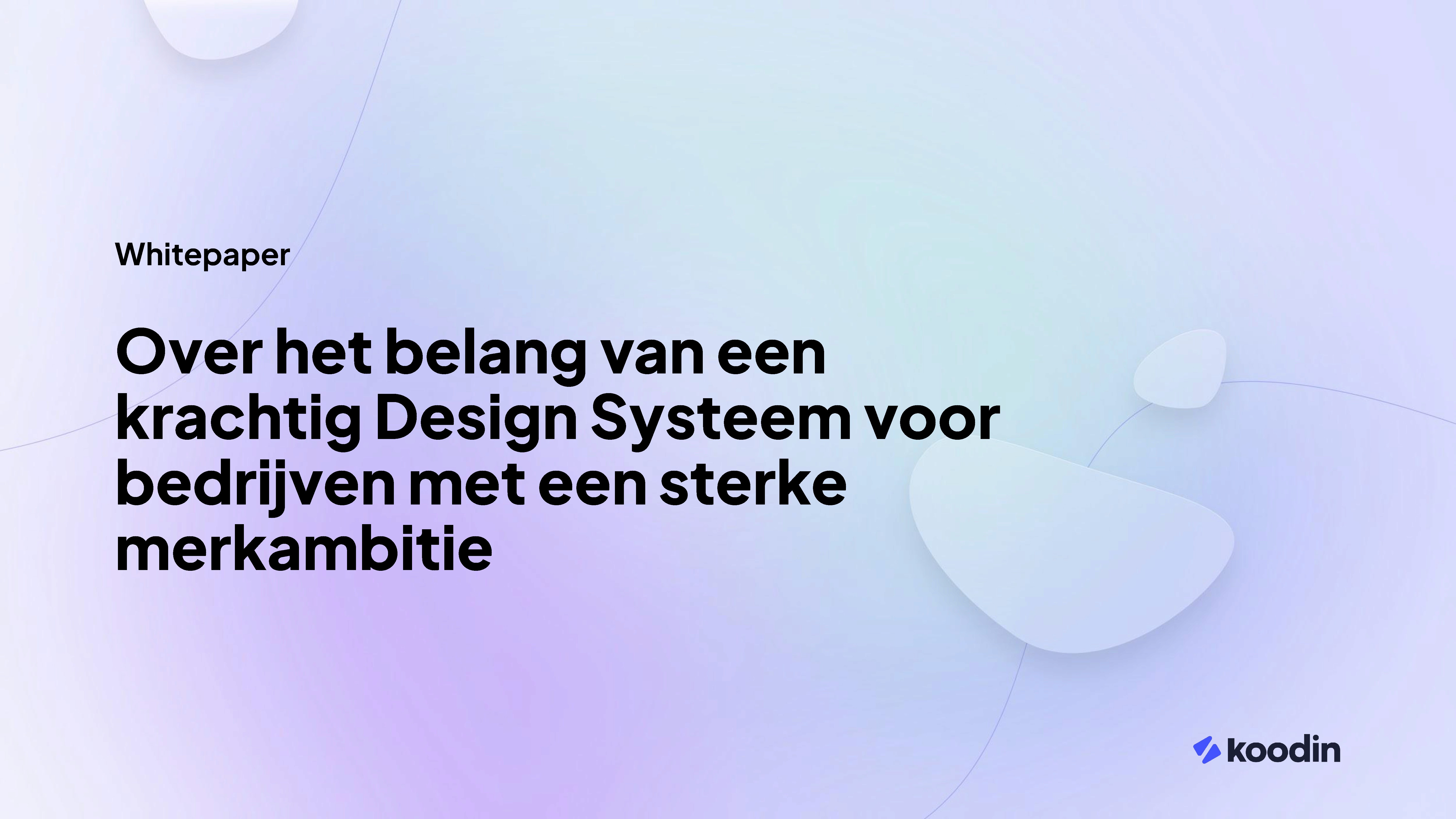 Coverbeeld whitepaper designsystemen