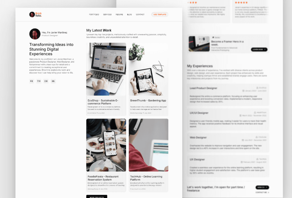 Personal Portfolio Template