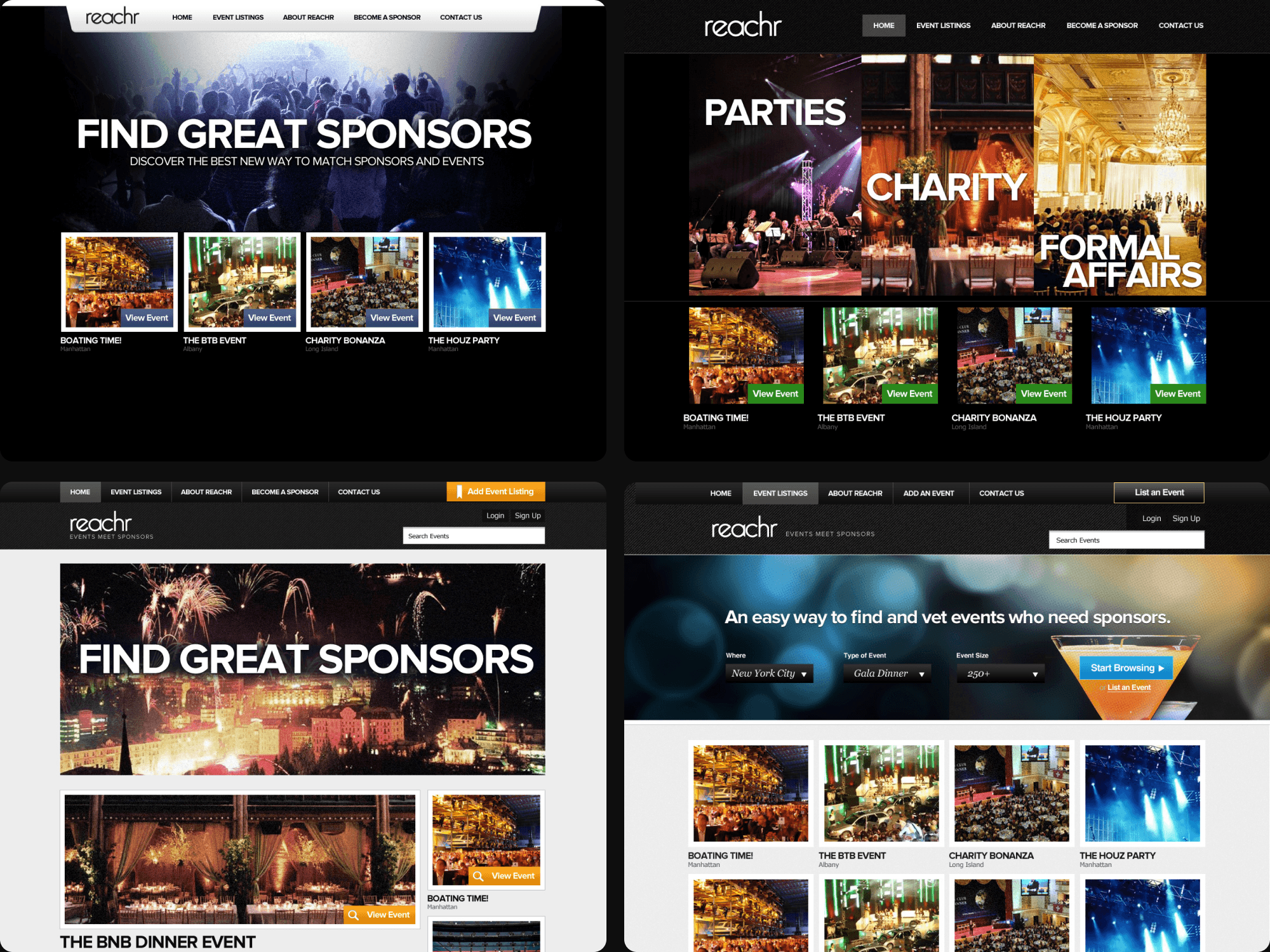 Early 2015 Orderly treatments, identity concepts and landing page designs