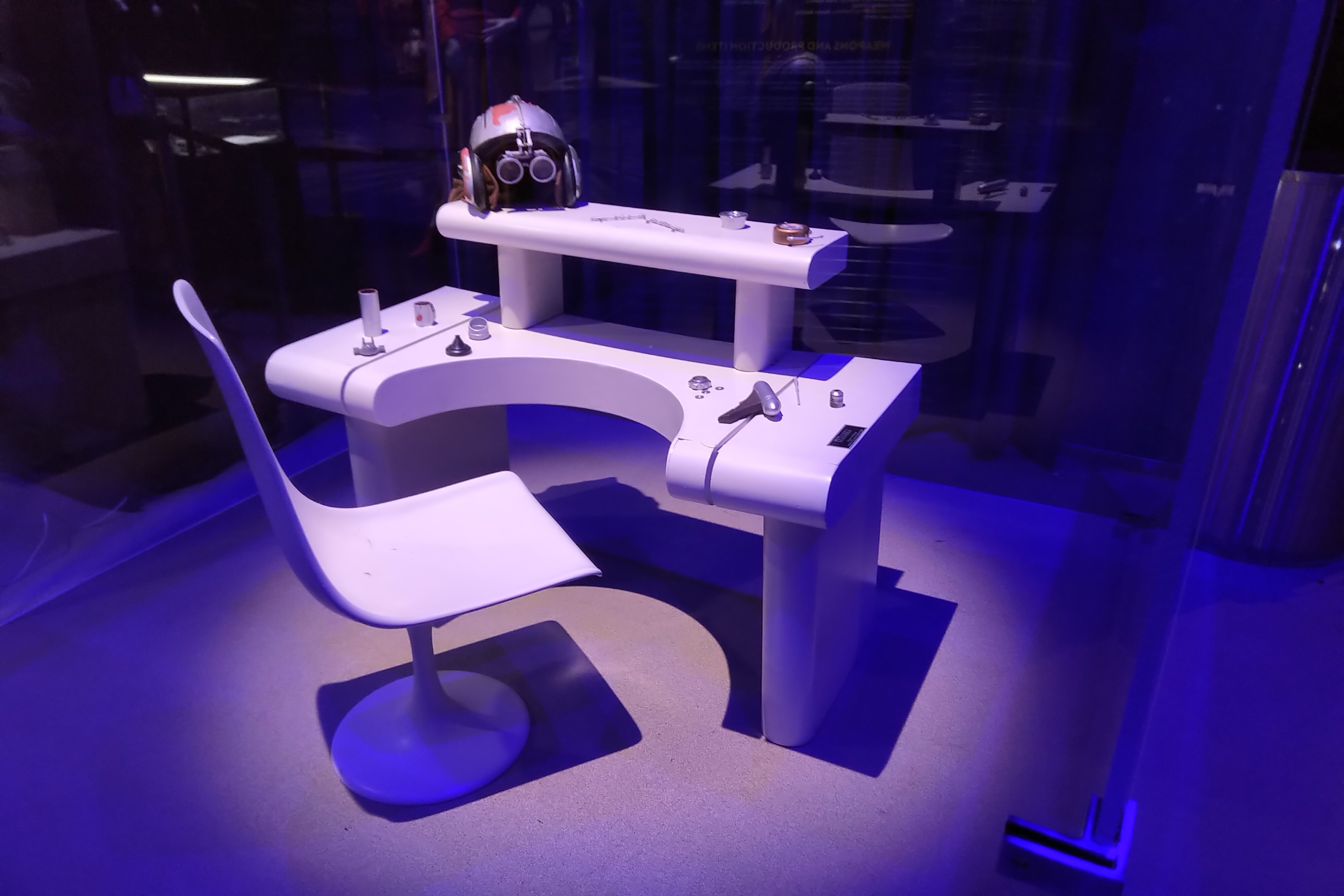 One LEGO® pilot sits in the LEGO® Bleriot before it takes off.