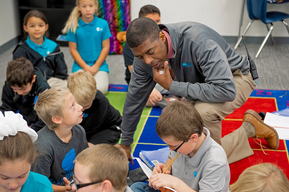 Gerald Love, Principal at Gem Prep Nampa [half left]