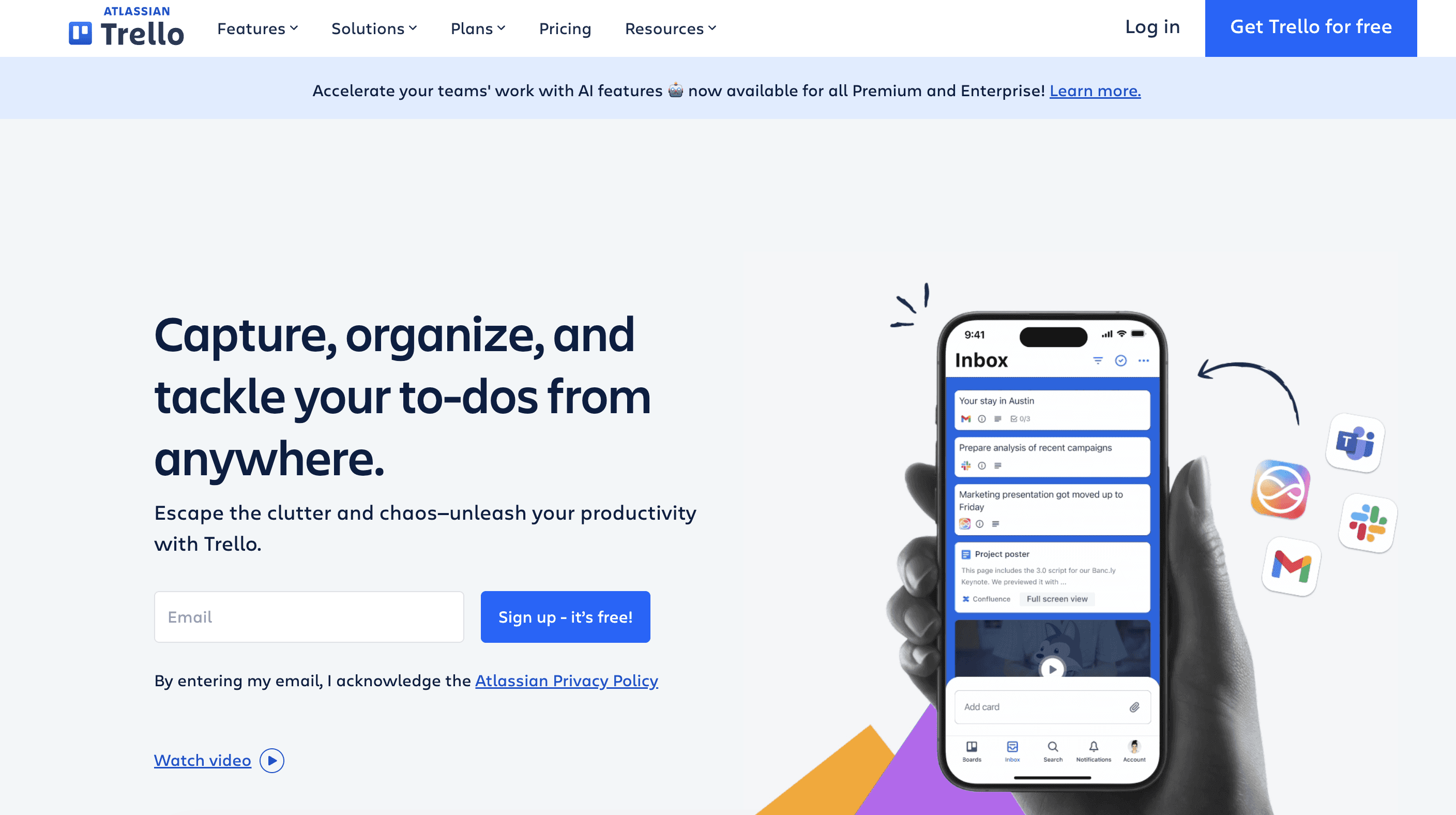 Trello board showing kanban task management and workflow tracking