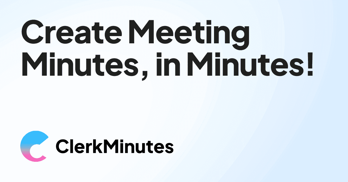 ClerkMinutes logo