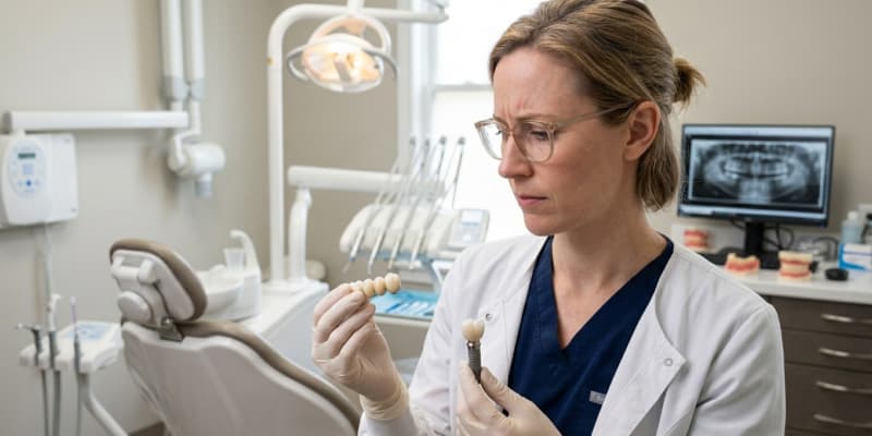 Лікар обирає між мостом і імплантом