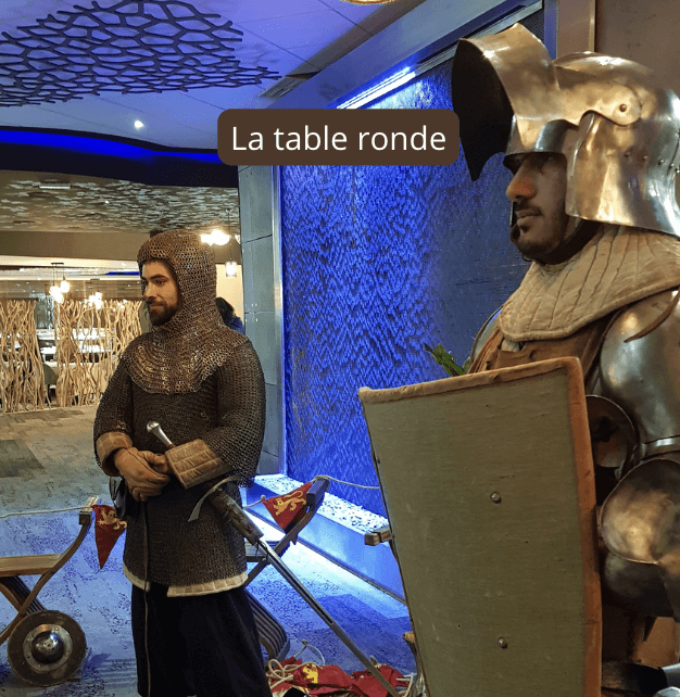 Décor animation et scénographie immersive thème moyen âge médiéval pour soirée d’entreprise à Bordeaux