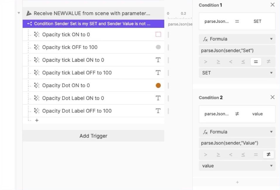 Handle incoming values