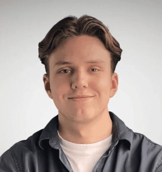 man wearing Henley top portrait