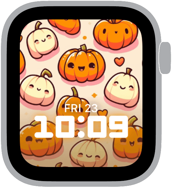 an apple watch face from the halloween patterns collection