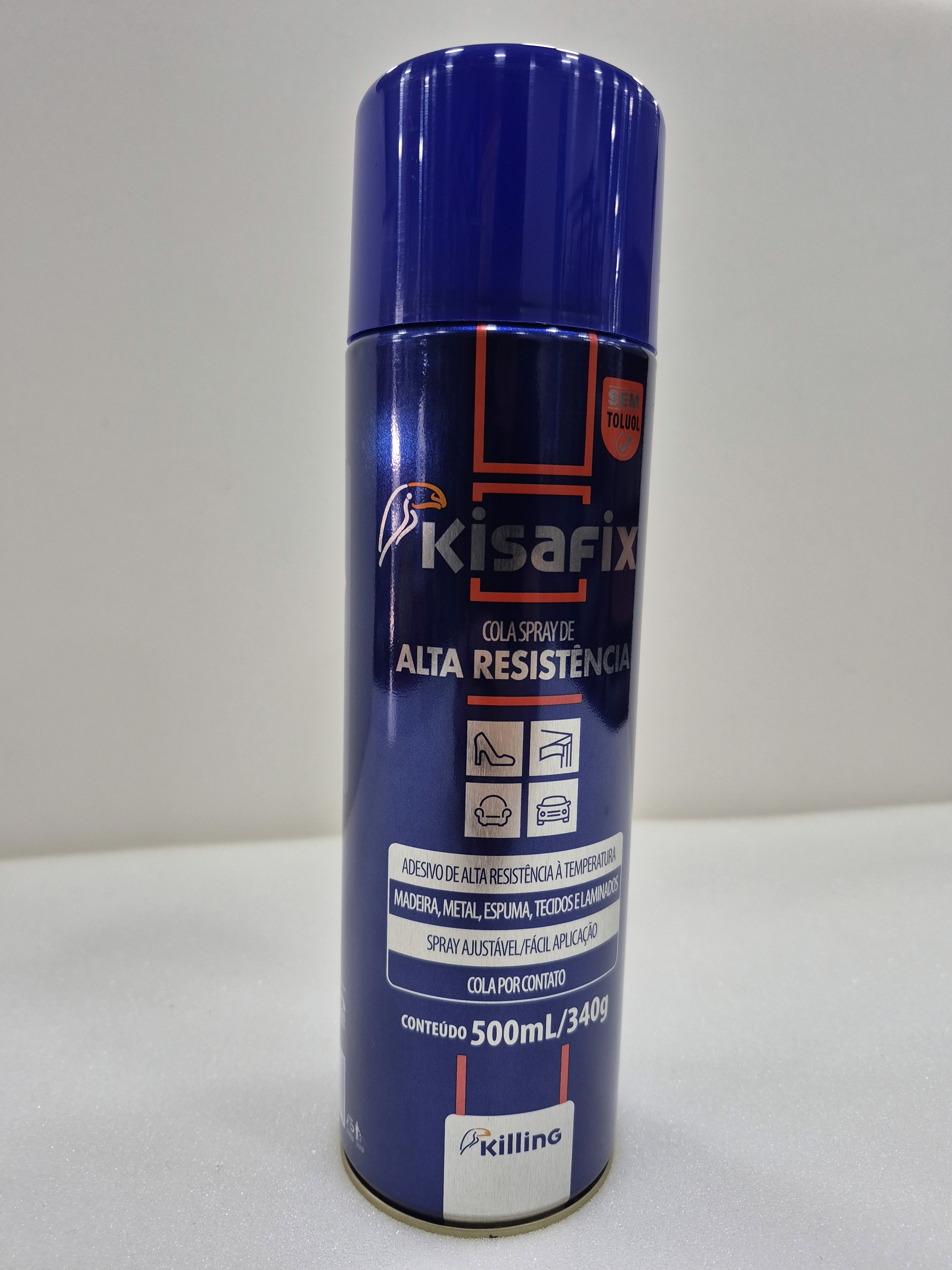 Cola de Contato Spray Kisafix Alta Temperatura