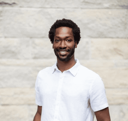 a man smiling for the camera