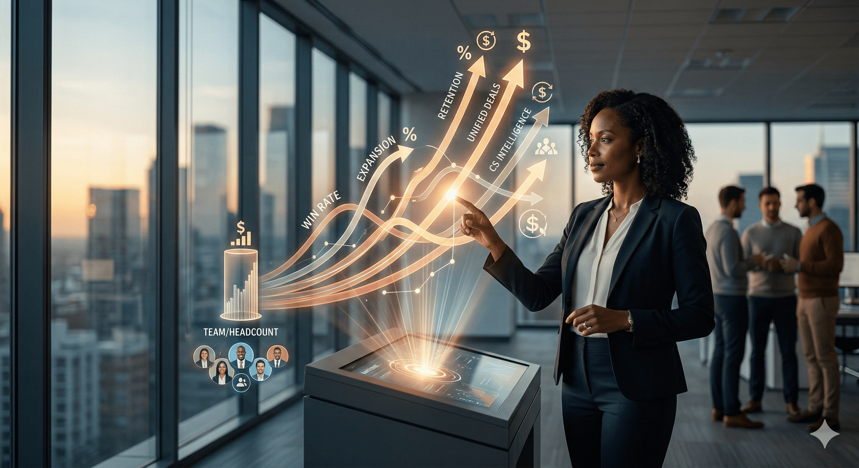Topiq deal health dashboard showing pipeline analytics and risk alerts for VPs of Sales