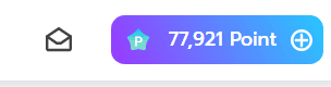 Points display showing a total of 77,921 points with an option to add more.