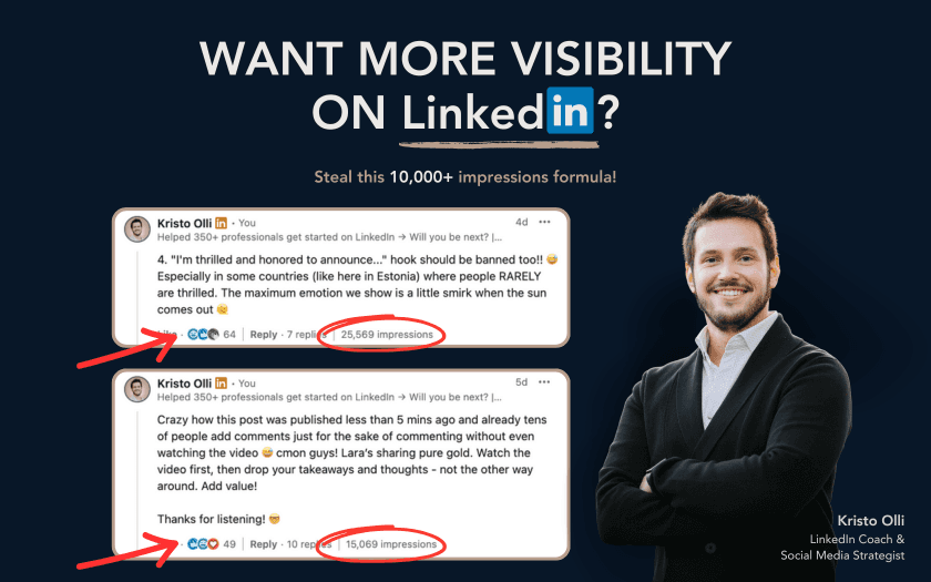 Top LinkedIn commenting strategy – LinkedIn Coach & Social Media Strategist Kristo Olli