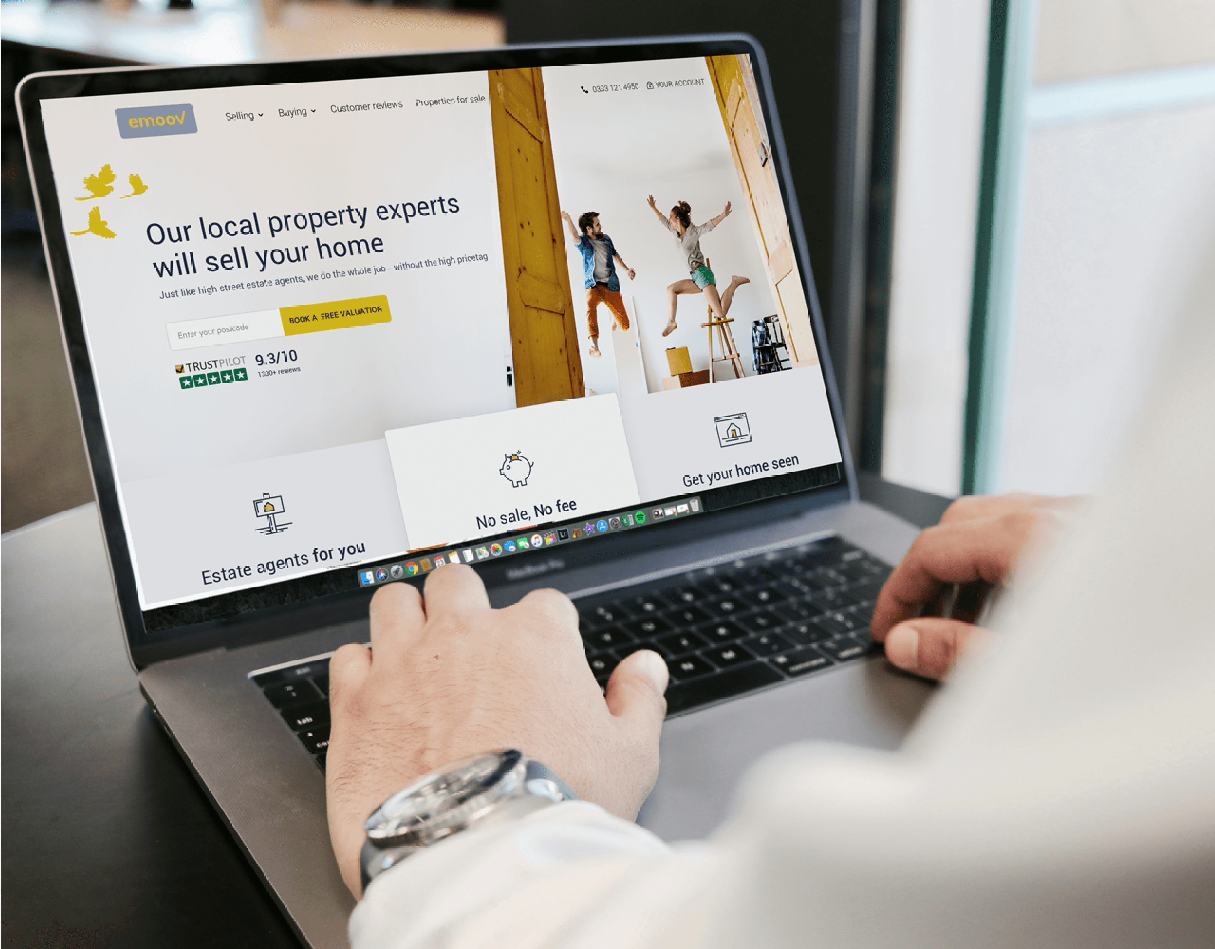 real world view of user on homepage