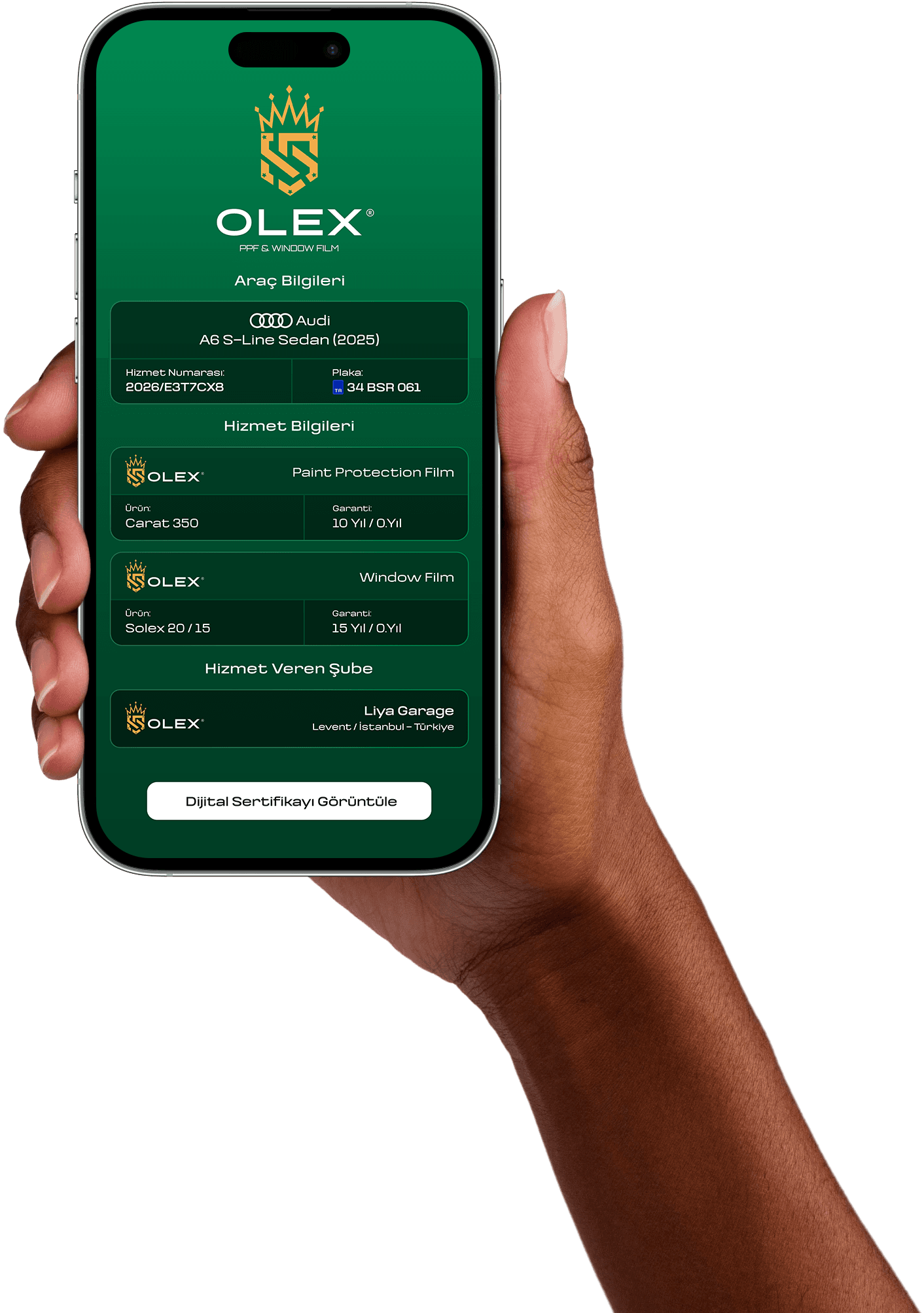 Olex Films Warranty Mobile Screen