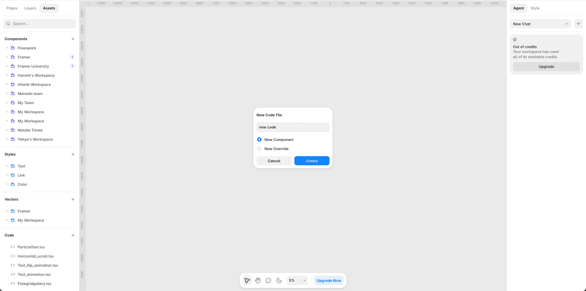 Open a new code file.
