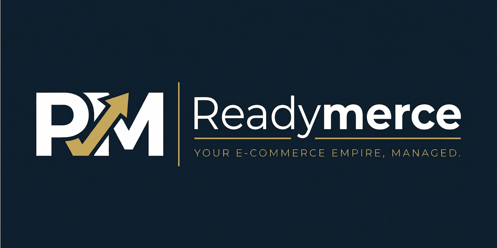 Logo of Readymerce, an ecommerce marketing agency that helps launch Etsy and Shopify stores quickly for aspiring entrepreneurs.