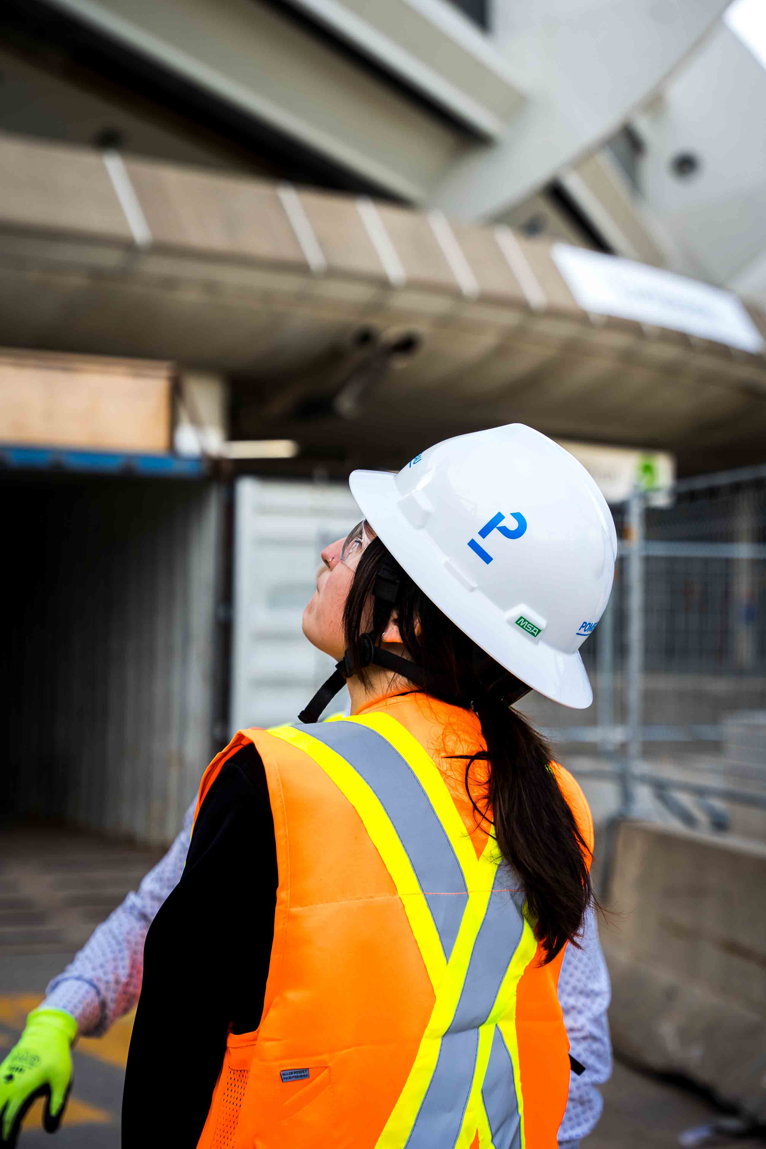 women posing skincare product