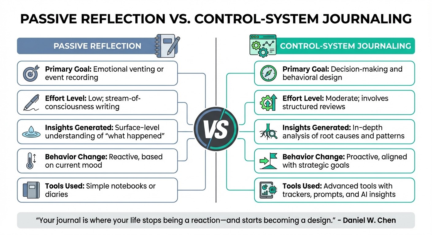 Passive Reflection vs Control-System Journaling: Key Differences