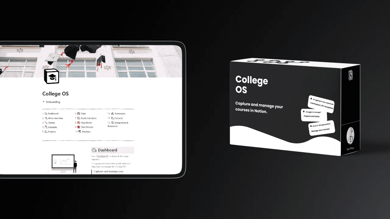 college OS Notion Template