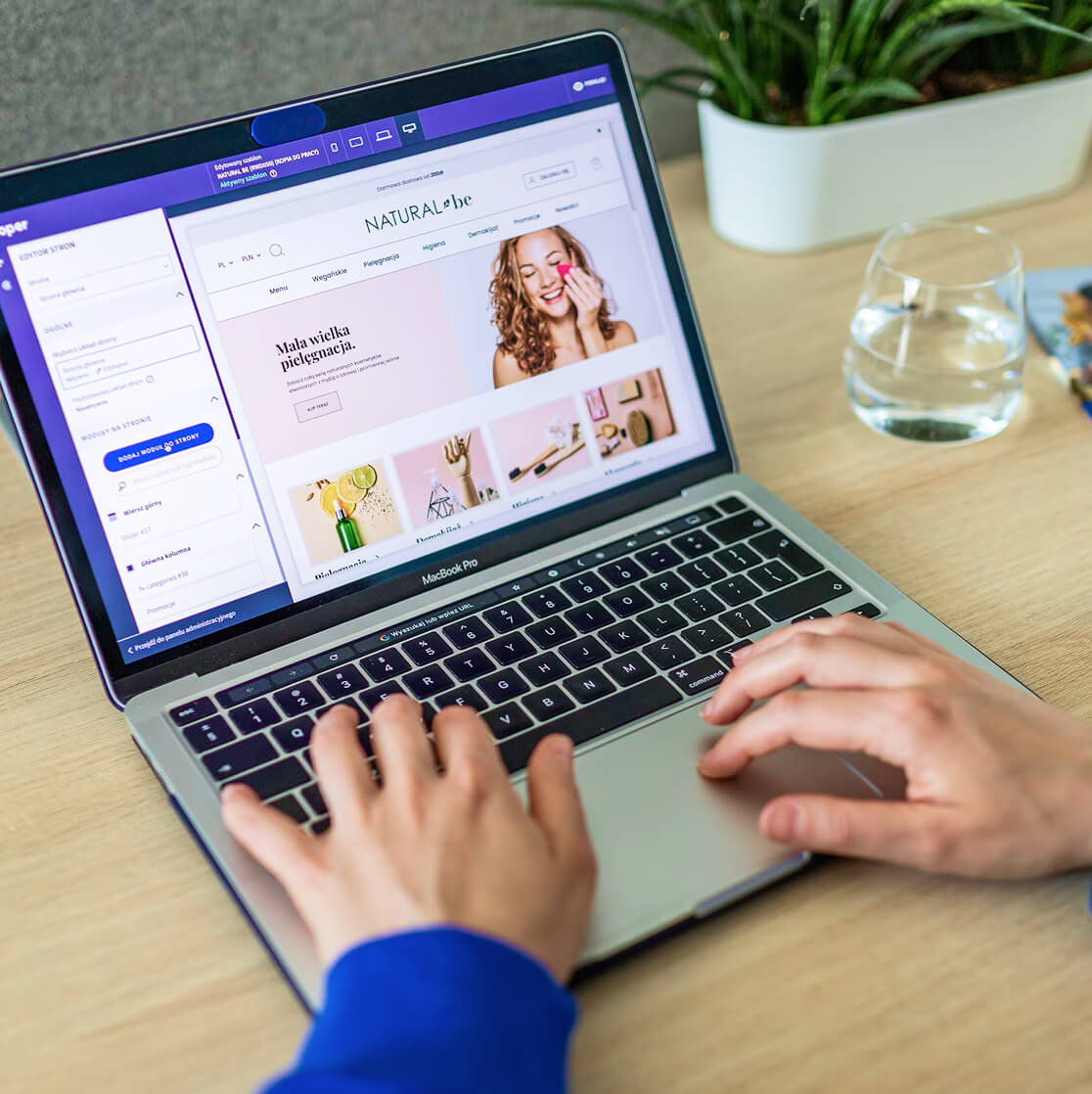 image of an online ecommerce web page on a laptop