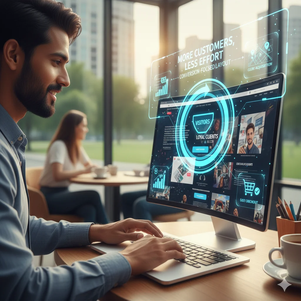 more customers less effort image