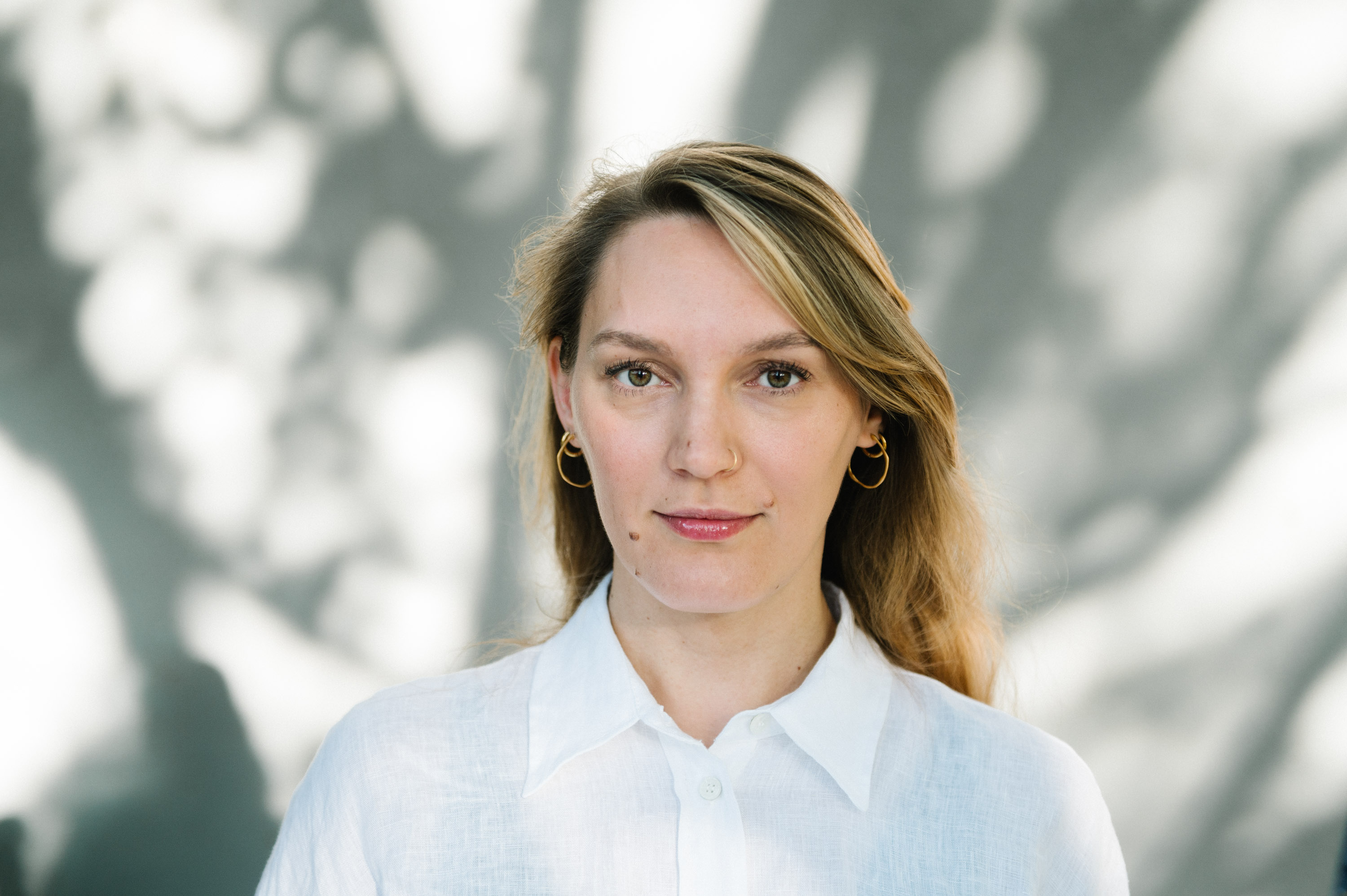 female photographer with red hair
