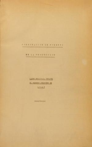 CORFO, Labor realizada durante el segundo semestre de 1943, 1945