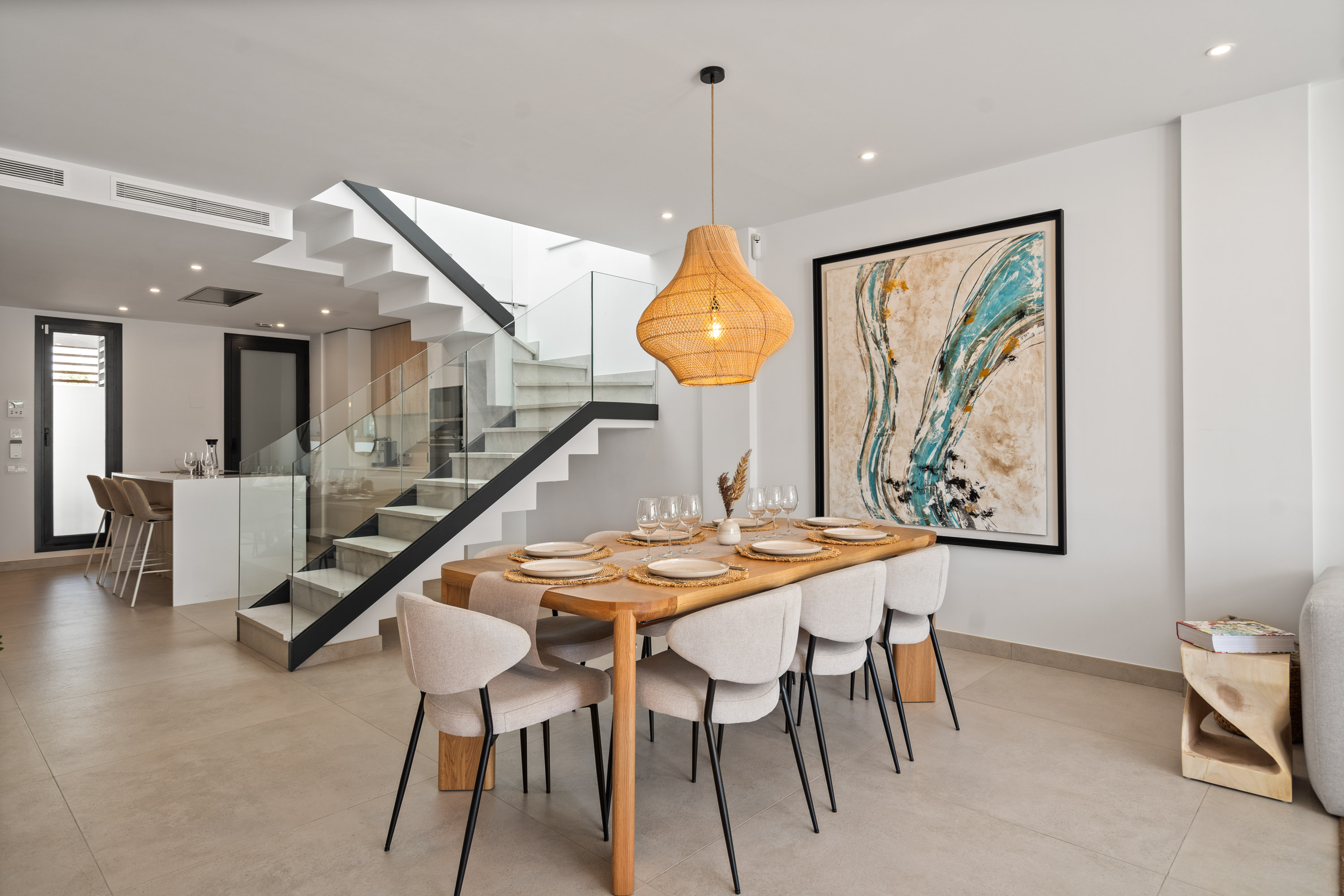 luxury holiday homes in marbella with big equipped kitchen