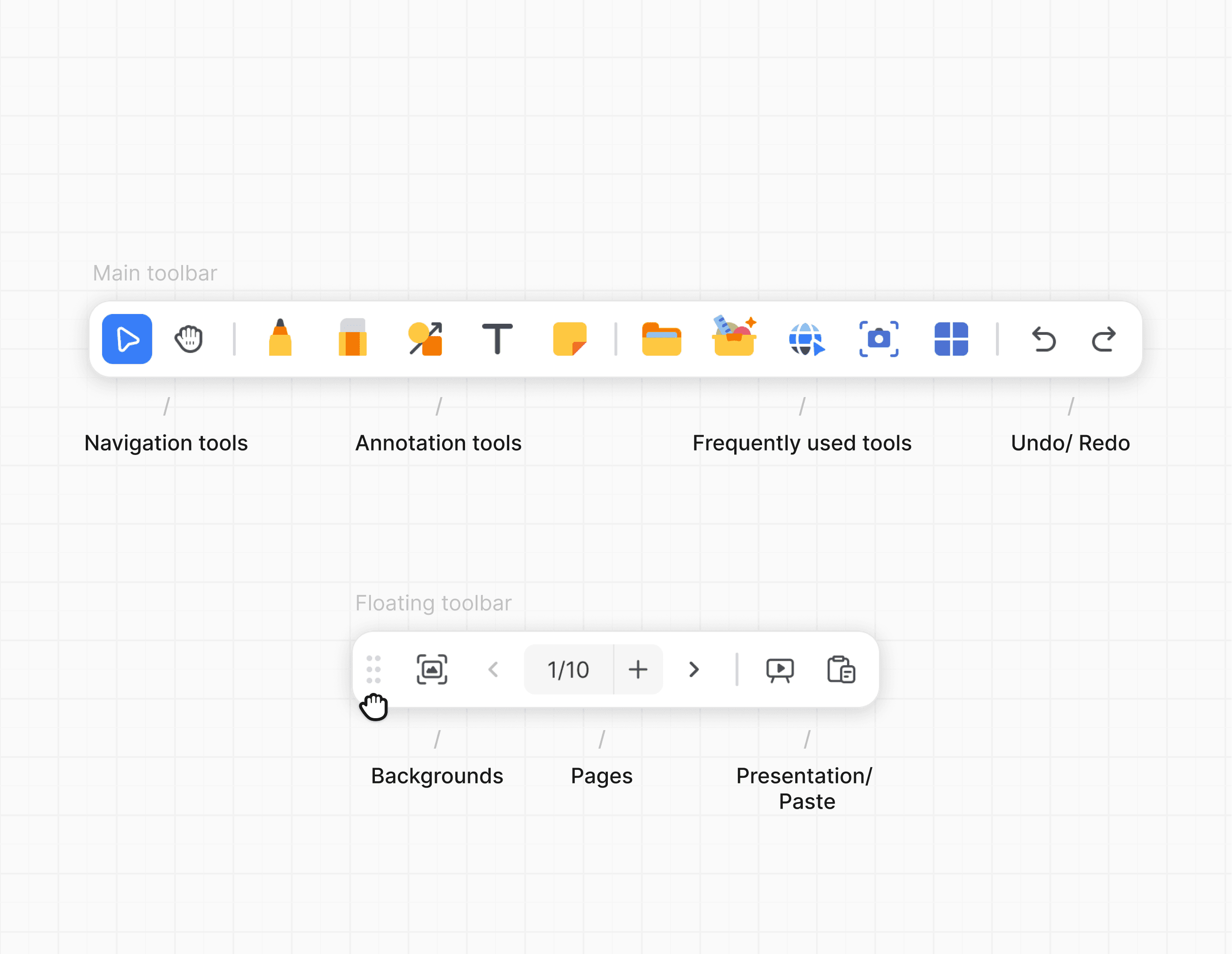 The image of new toolbars UI