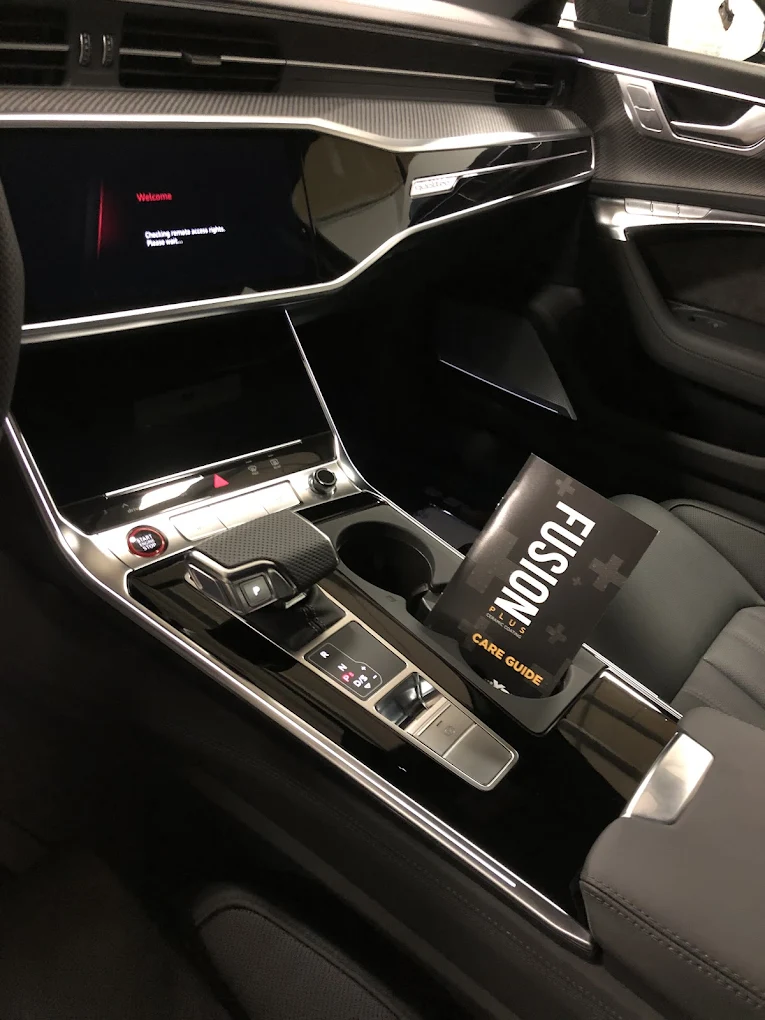 Drone shot of a running track at night