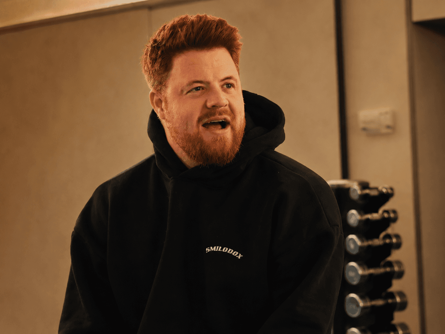 Coach explaining stuff to an athlete