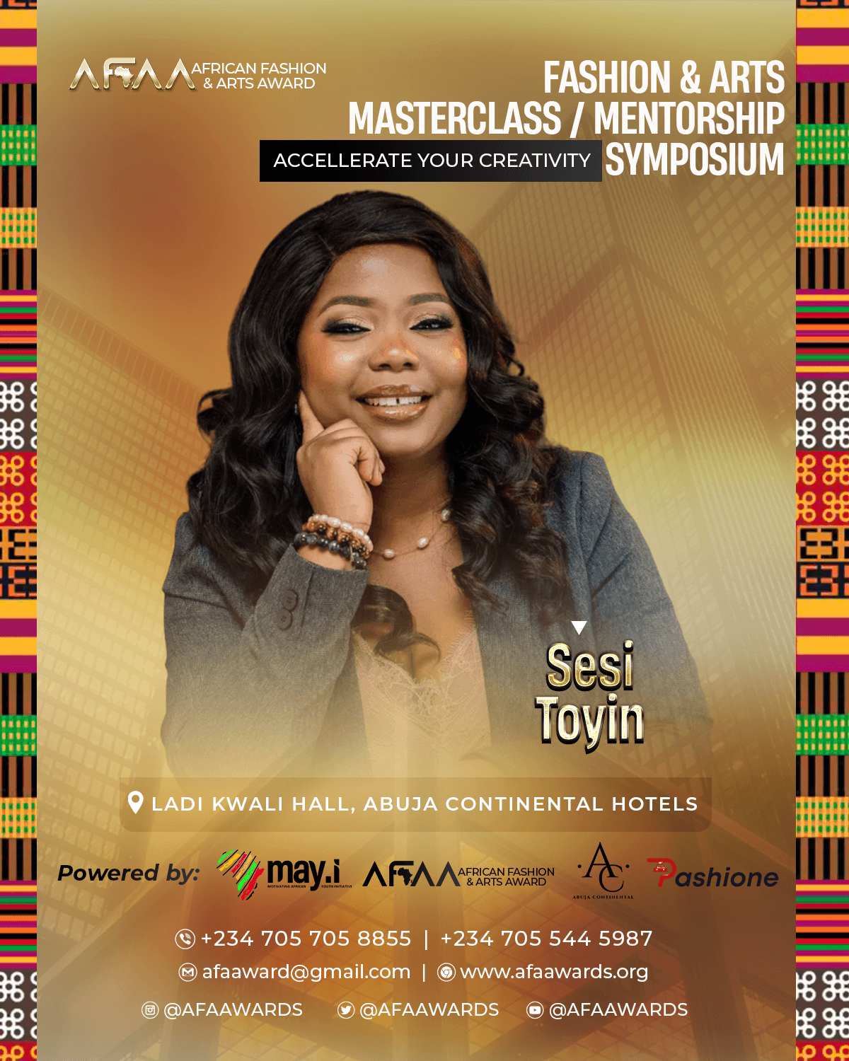 AFAA Masterclass & Mentorship Symposium design