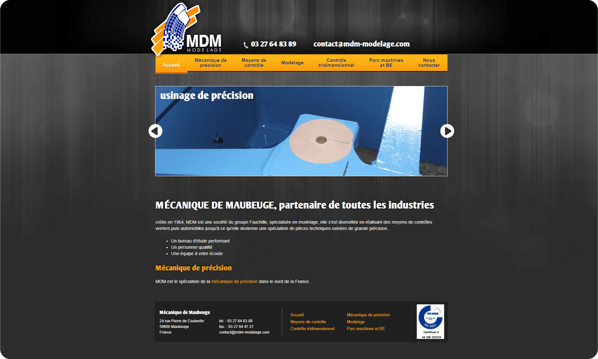 Site de MDM avant la refonte développé par Ilies MANATA, DéveloppeurWeb Expert Framer & Ux / Ui Web Designer, Freelance, Nord