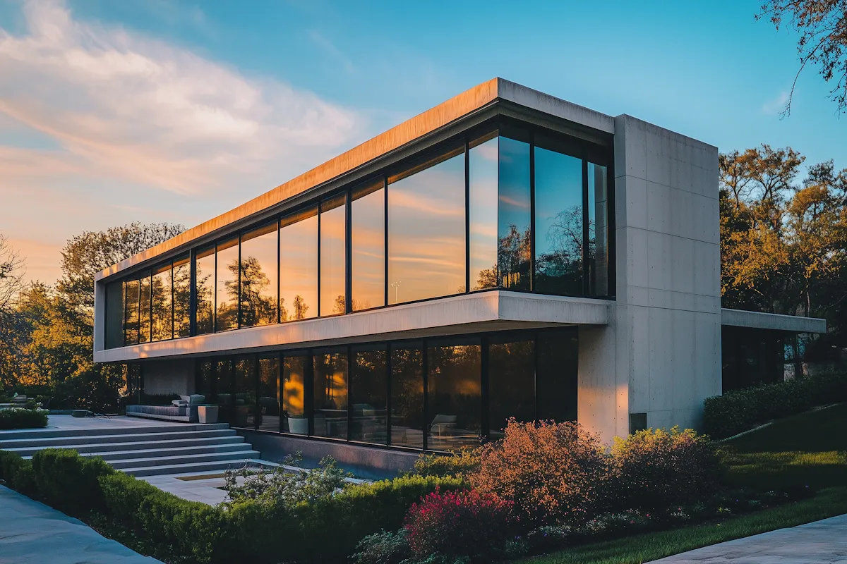 Modern Minimalist House with Garden