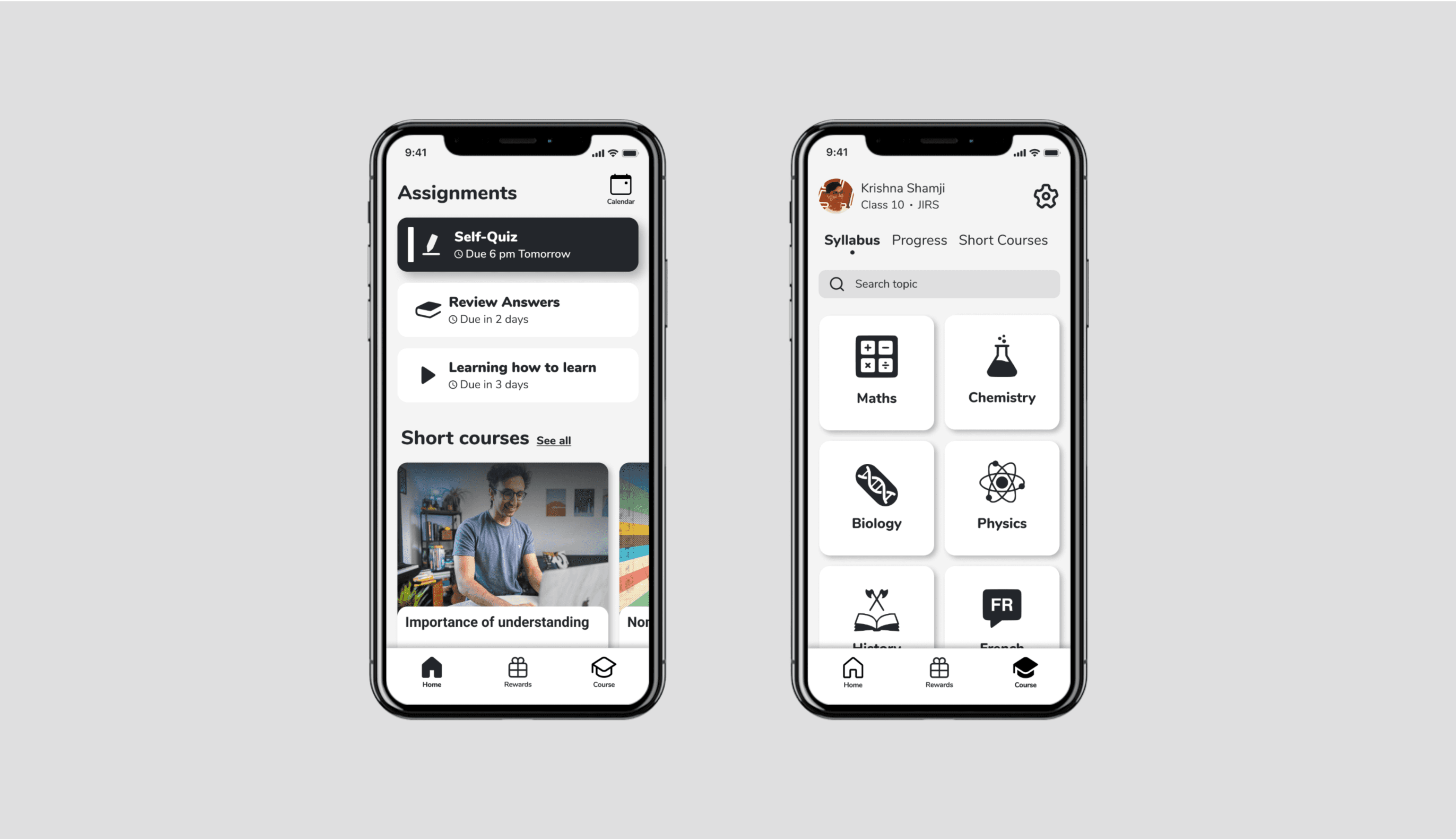 A mockup of an iPhone placed on a chair's back