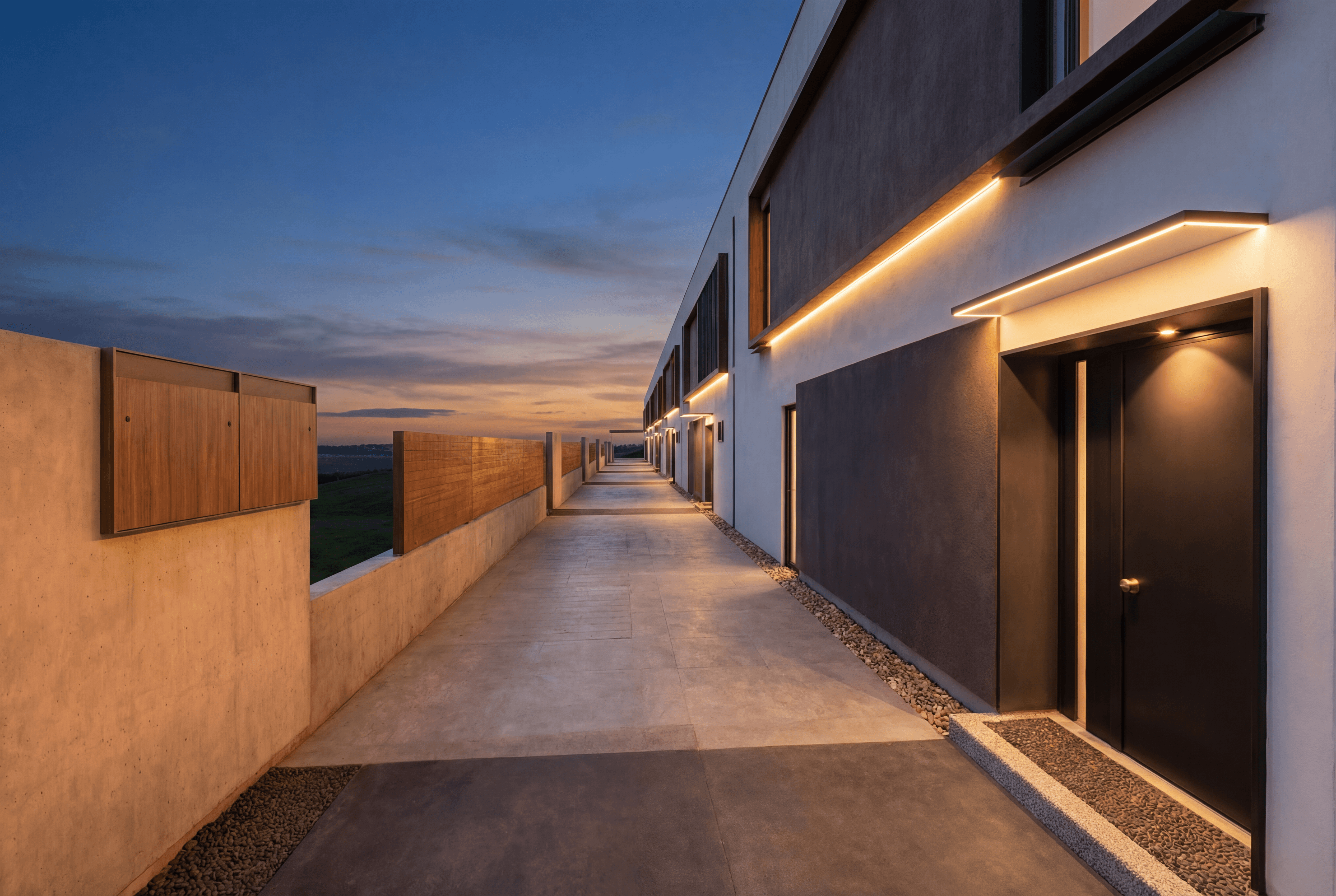 a house with a big pool