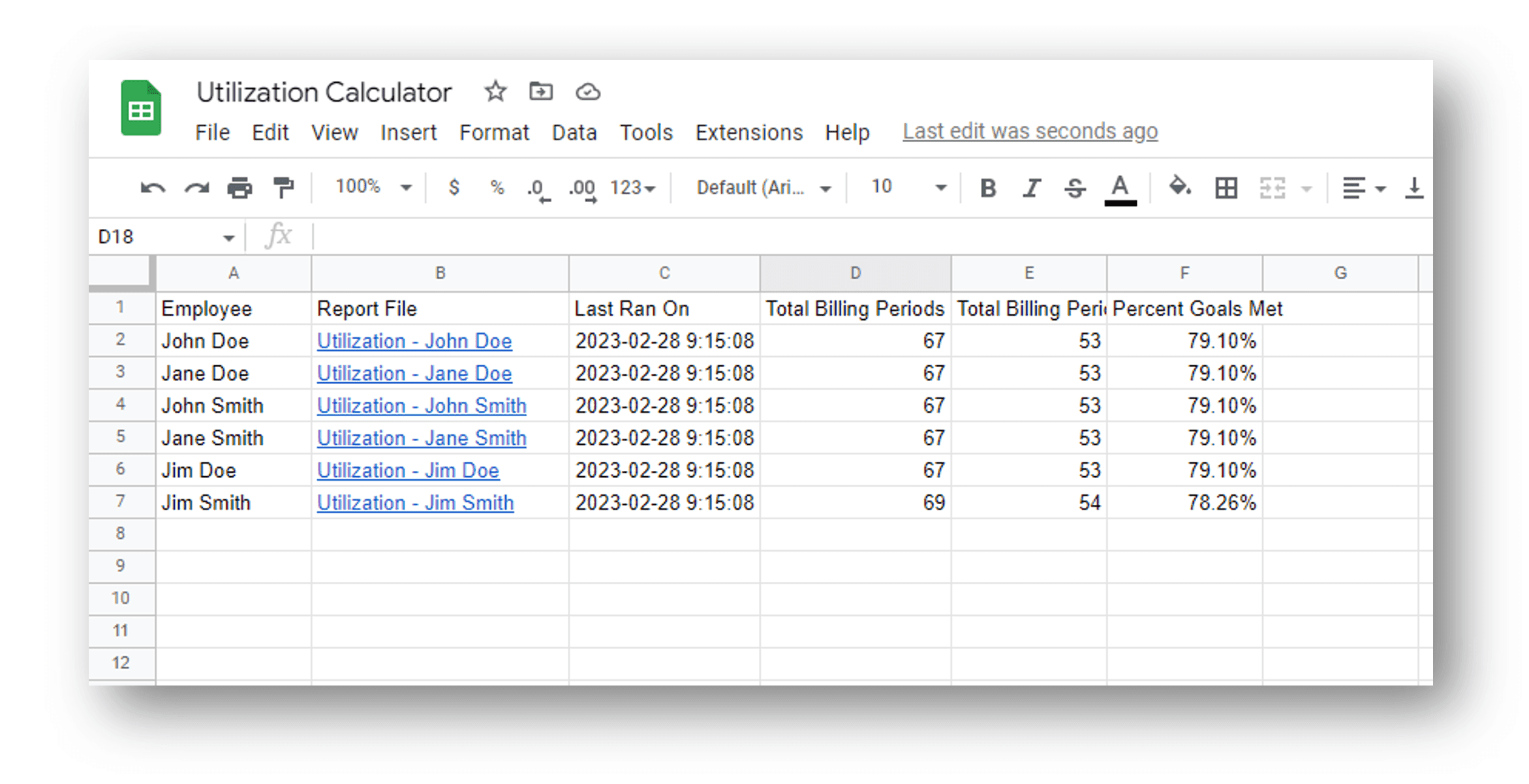 Utilization Calculator