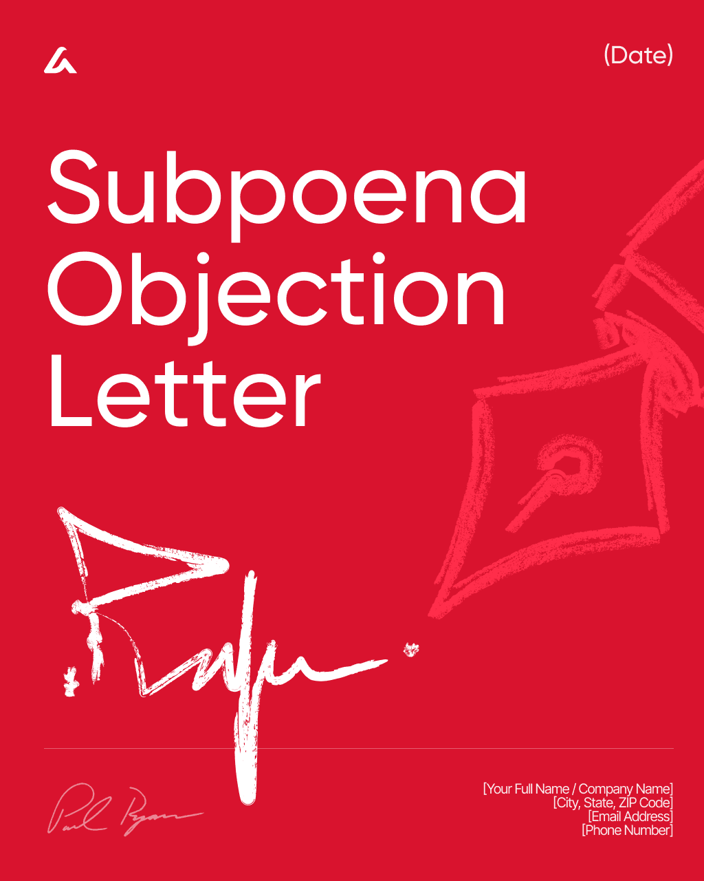 Subpoena Objection Letter