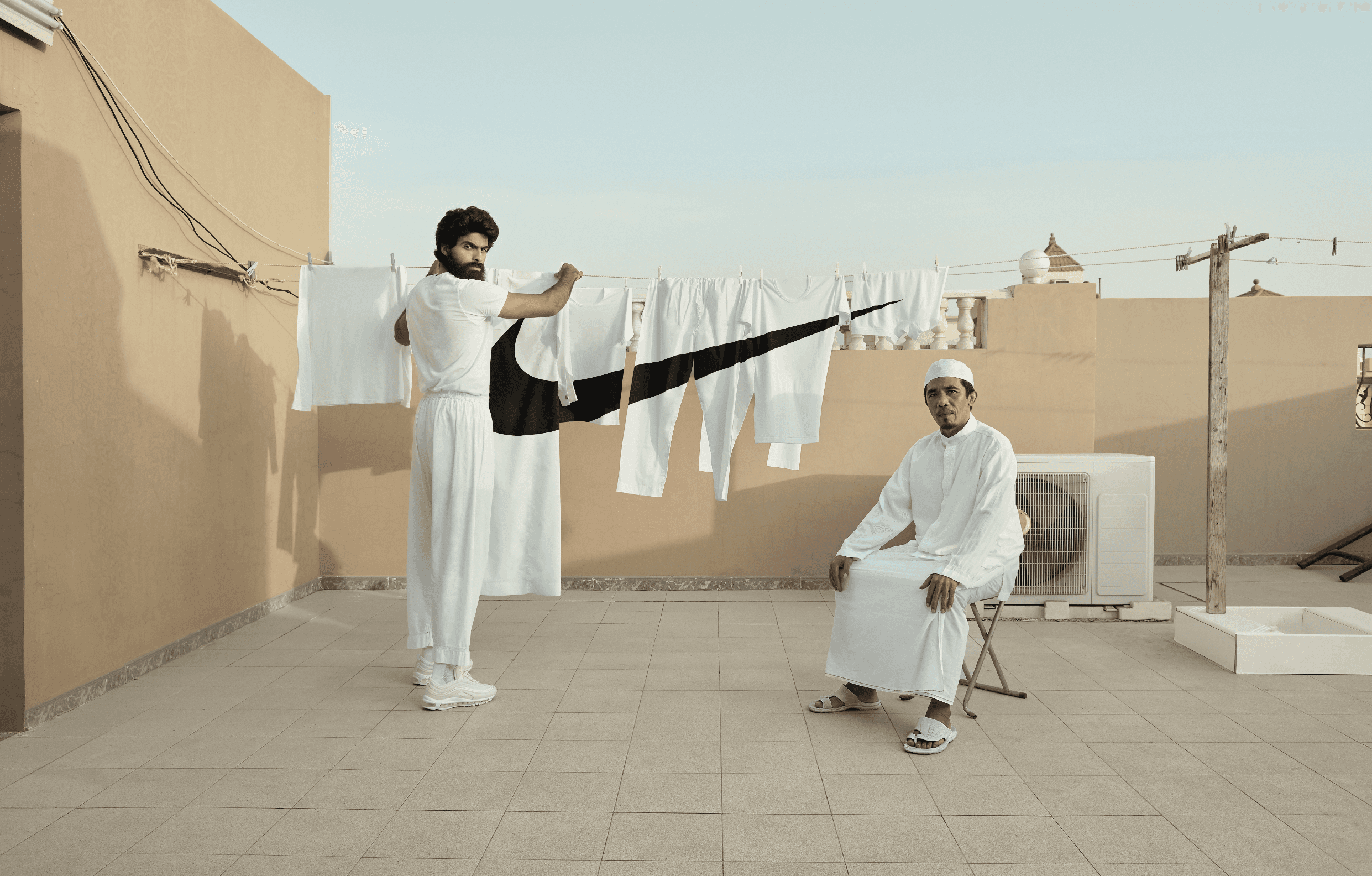 Nike x Vice’s “Summer of White” campaign in 2017, carried out in collaboration with Nawawi Studio