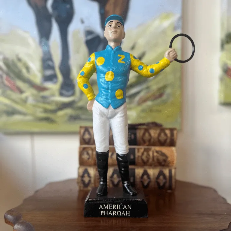 Custom Cast Iron Desk Jockey Riders Up