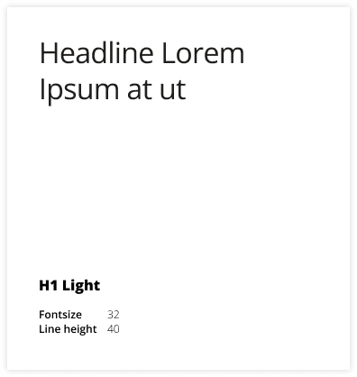 Styleguide Typografie