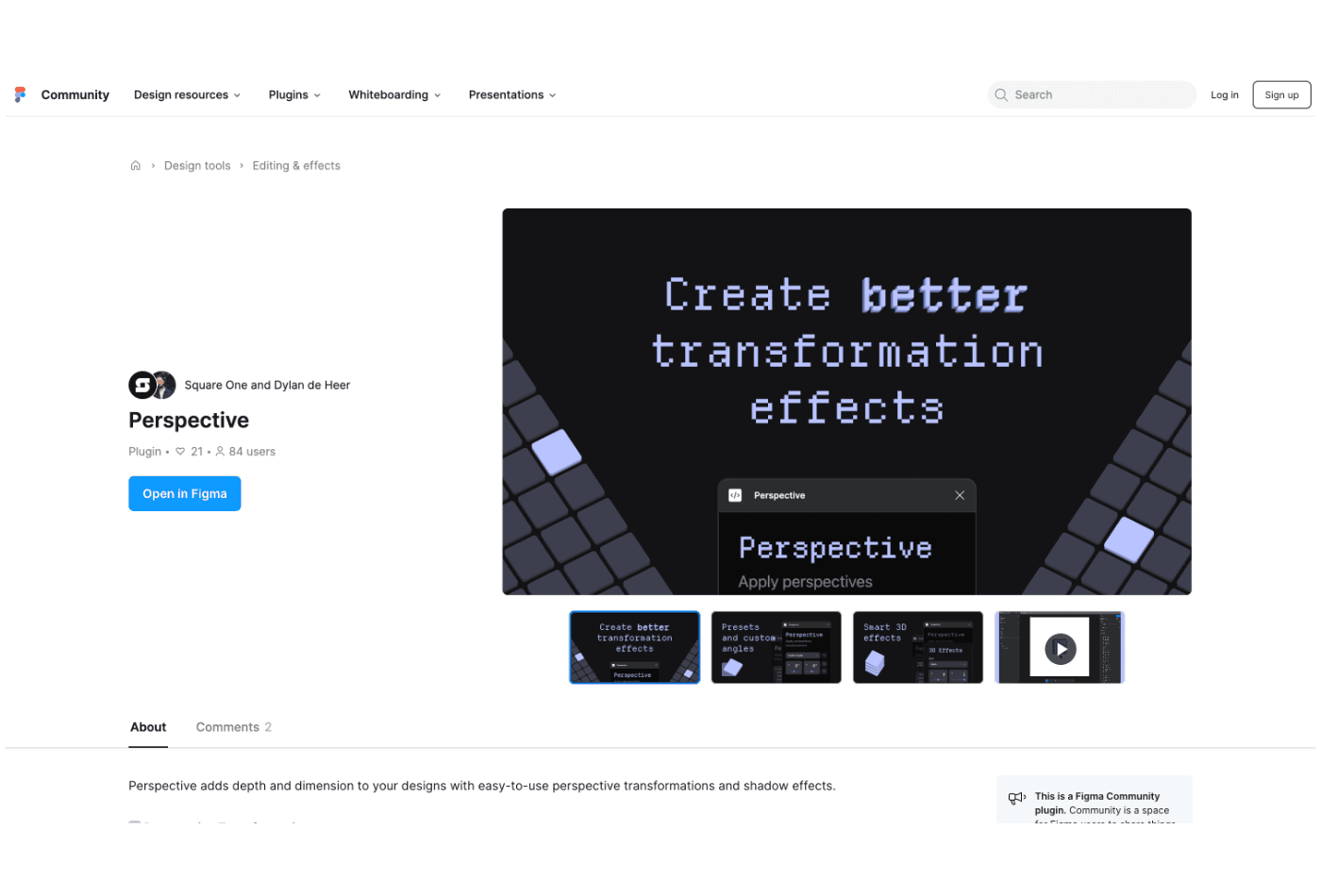 Perspective figma plugin