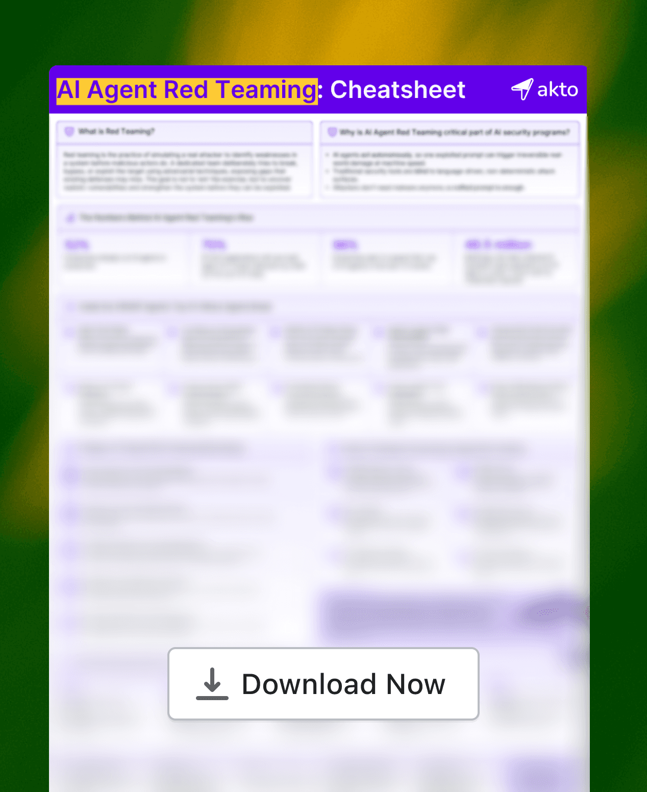 AI Agent Red Teaming Cheatsheet