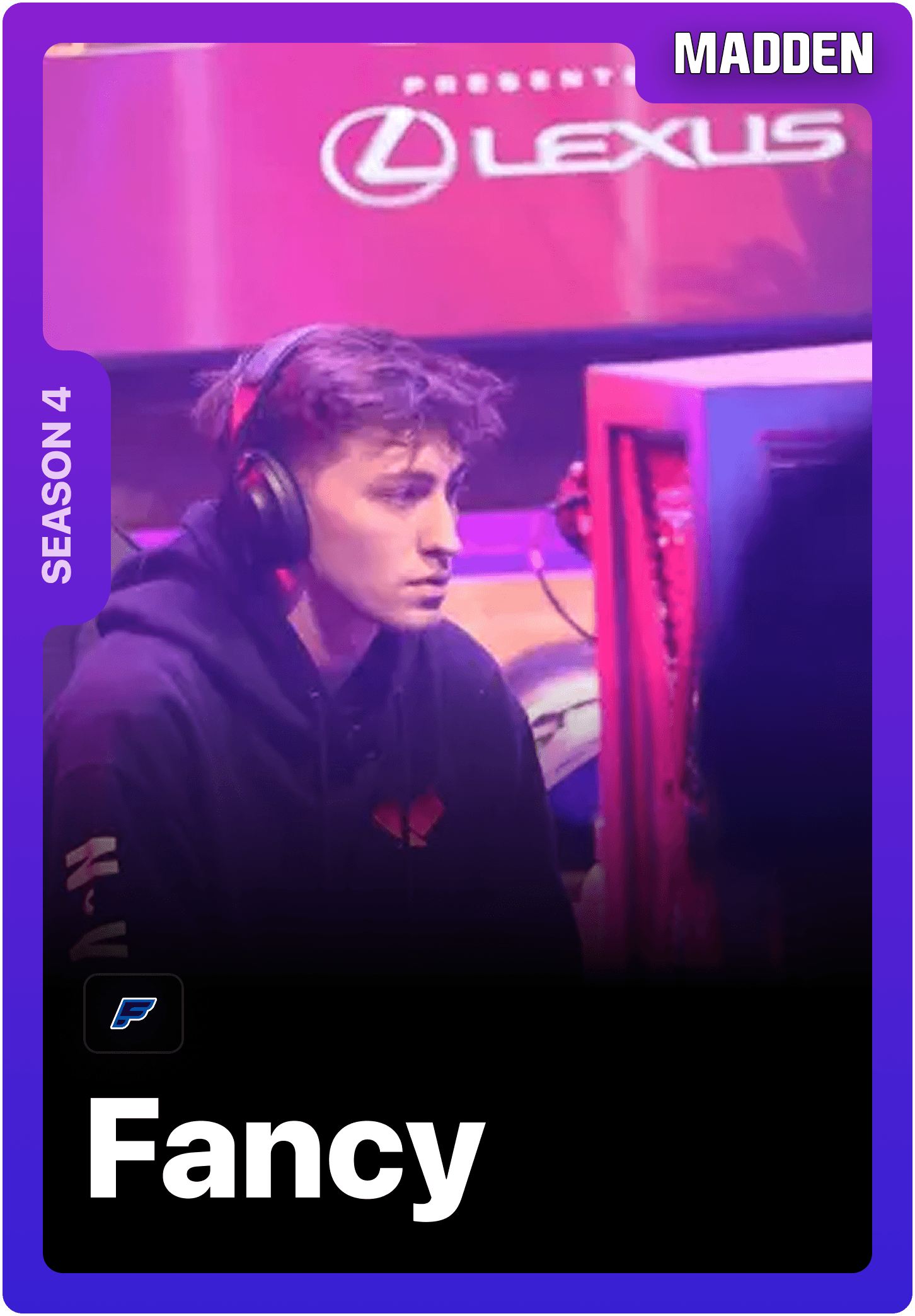 Fancy professional Madden league player on 1v1Me