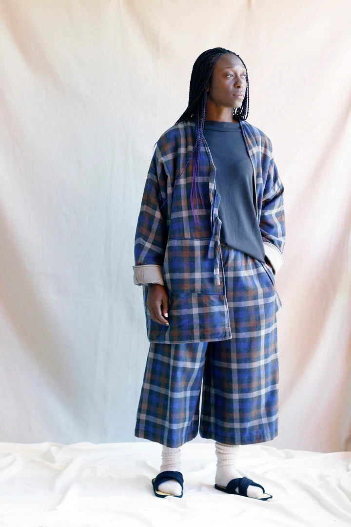 Pants in Blue Cotton