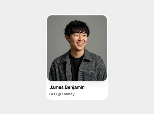 Framer Team Card Component