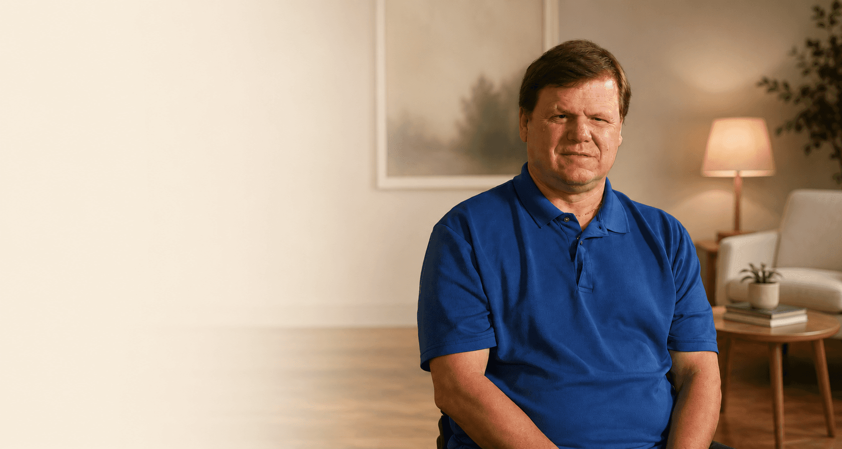 David Chittenden, founder of Shifting Lives, in a calm counselling setting