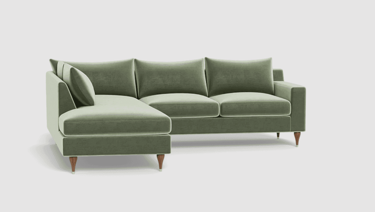 Interior Define Sloan in olive green.