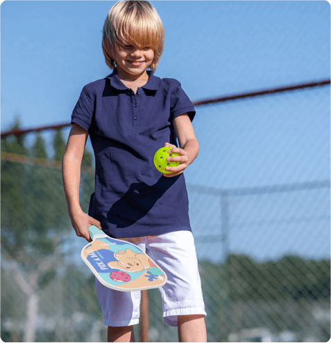 Students developing coordination and teamwork in a HOKALI youth pickleball enrichment class